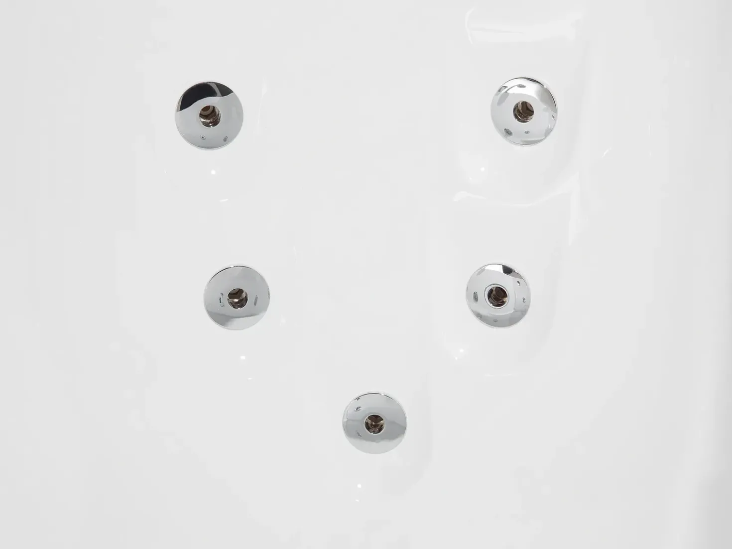 Vasca idromassaggio angolare con LED PARADISO Lato Sinistro 158 x 113 cm Bianco