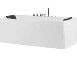 Vasca idromassaggio angolare con LED MOOR 173 x 81 cm Bianco