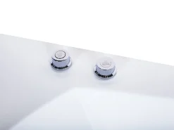 Vasca idromassaggio angolare con LED FUERTE 175 x 85 cm Bianco