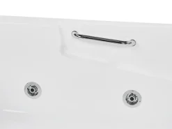 Vasca idromassaggio angolare con LED BAYAMO Lato destro 170 x 120 cm Bianco