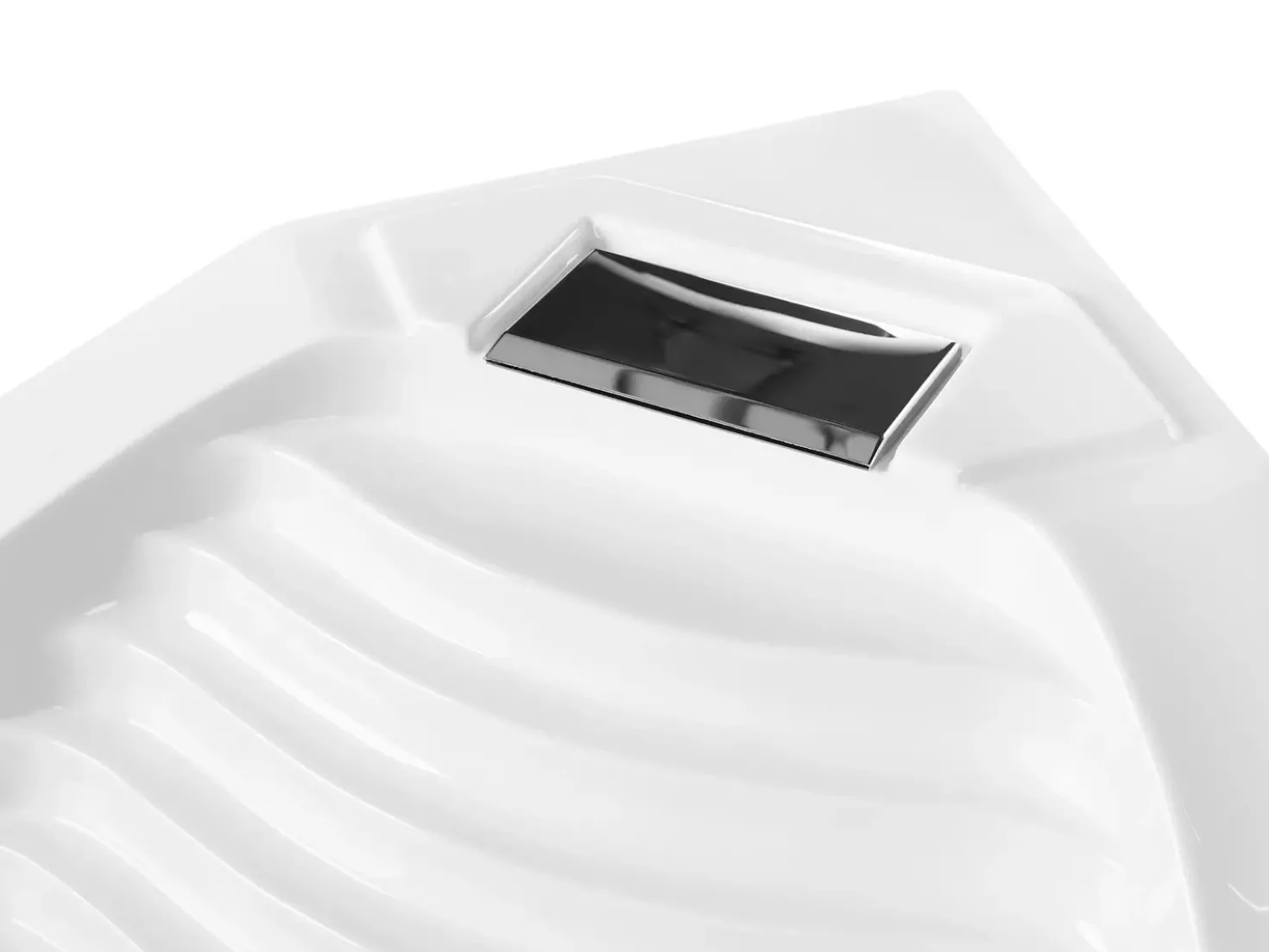 Vasca idromassaggio angolare con LED MONACO con altoparlante Bluetooth integrato 210 x 145 cm Bianco