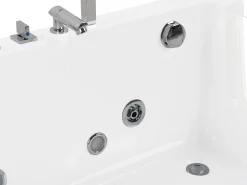 Vasca idromassaggio angolare con LED ACUARIO Lato destro 170 x 80 cm Bianco