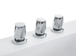 Vasca idromassaggio angolare con LED VARADERO Lato destro 183 x 90 cm Bianco