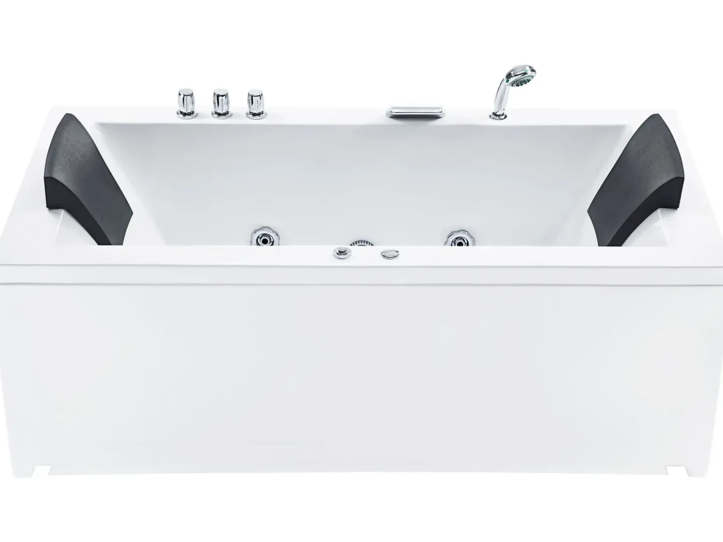 Vasca idromassaggio angolare con LED VARADERO Lato destro 183 x 90 cm Bianco