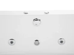 Vasca idromassaggio angolare con LED MEVES 140 x 140 cm Bianco