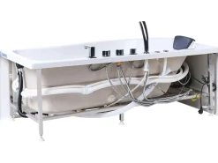 Vasca idromassaggio angolare con LED POZUELOS 170 x 90 cm Bianco