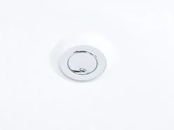 Vasca idromassaggio angolare con LED MANRESA con altoparlante Bluetooth integrato 225 x 160 cm Bianco