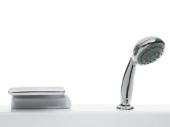 Vasca idromassaggio angolare con LED VARADERO Lato Sinistro 183 x 90 cm Bianco