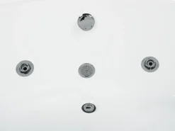 Vasca idromassaggio angolare con LED PELICAN 206 x 165 cm Bianco
