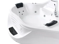 Vasca idromassaggio angolare CARTAGENA 220 x 160 cm Bianco