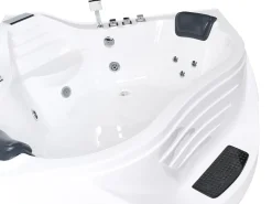 Vasca idromassaggio angolare CARTAGENA 220 x 160 cm Bianco