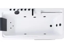Vasca idromassaggio angolare CAMALU 180 x 86 cm Bianco