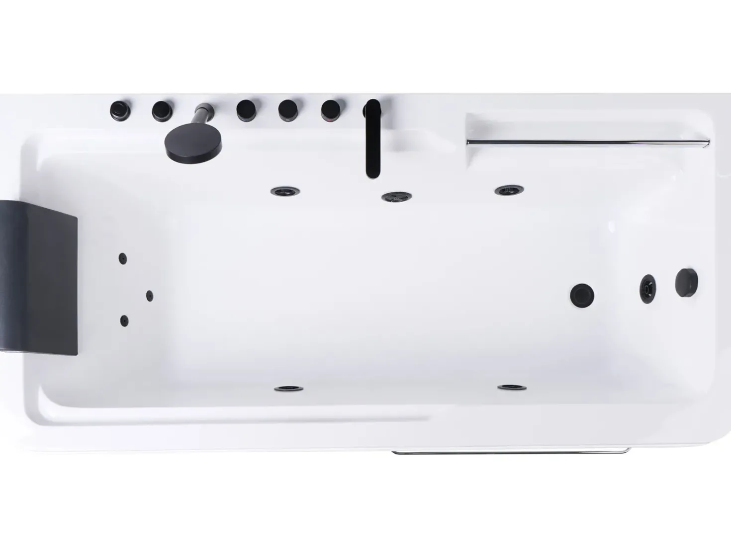 Vasca idromassaggio angolare CAMALU 180 x 86 cm Bianco