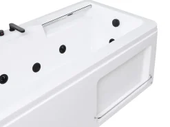 Vasca idromassaggio angolare CAMALU 180 x 86 cm Bianco