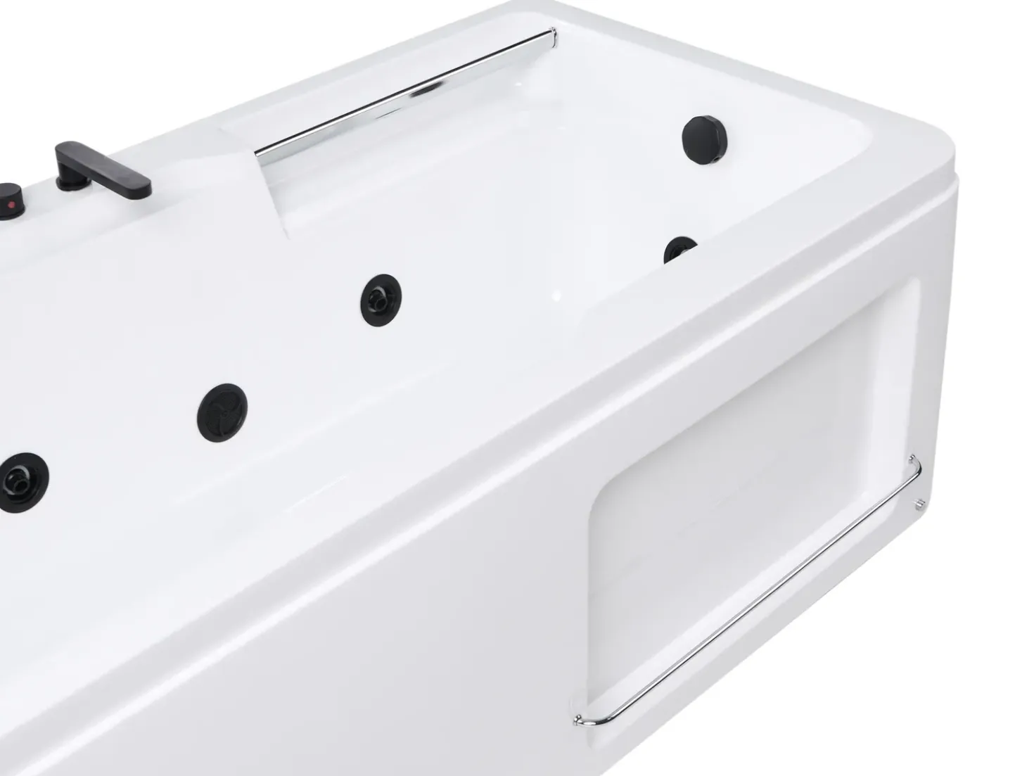 Vasca idromassaggio angolare CAMALU 180 x 86 cm Bianco