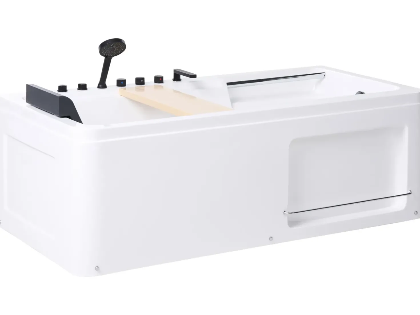 Vasca idromassaggio angolare CAMALU 180 x 86 cm Bianco