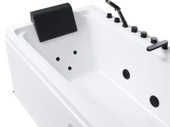 Vasca idromassaggio angolare CAMALU 180 x 86 cm Bianco