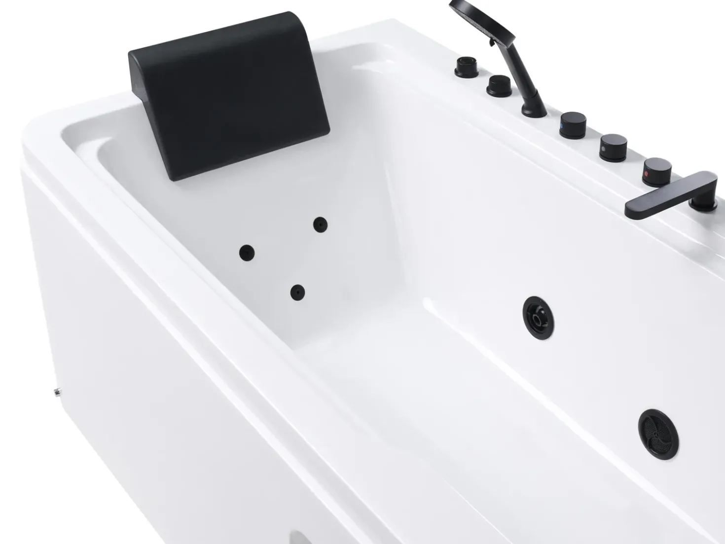 Vasca idromassaggio angolare CAMALU 180 x 86 cm Bianco