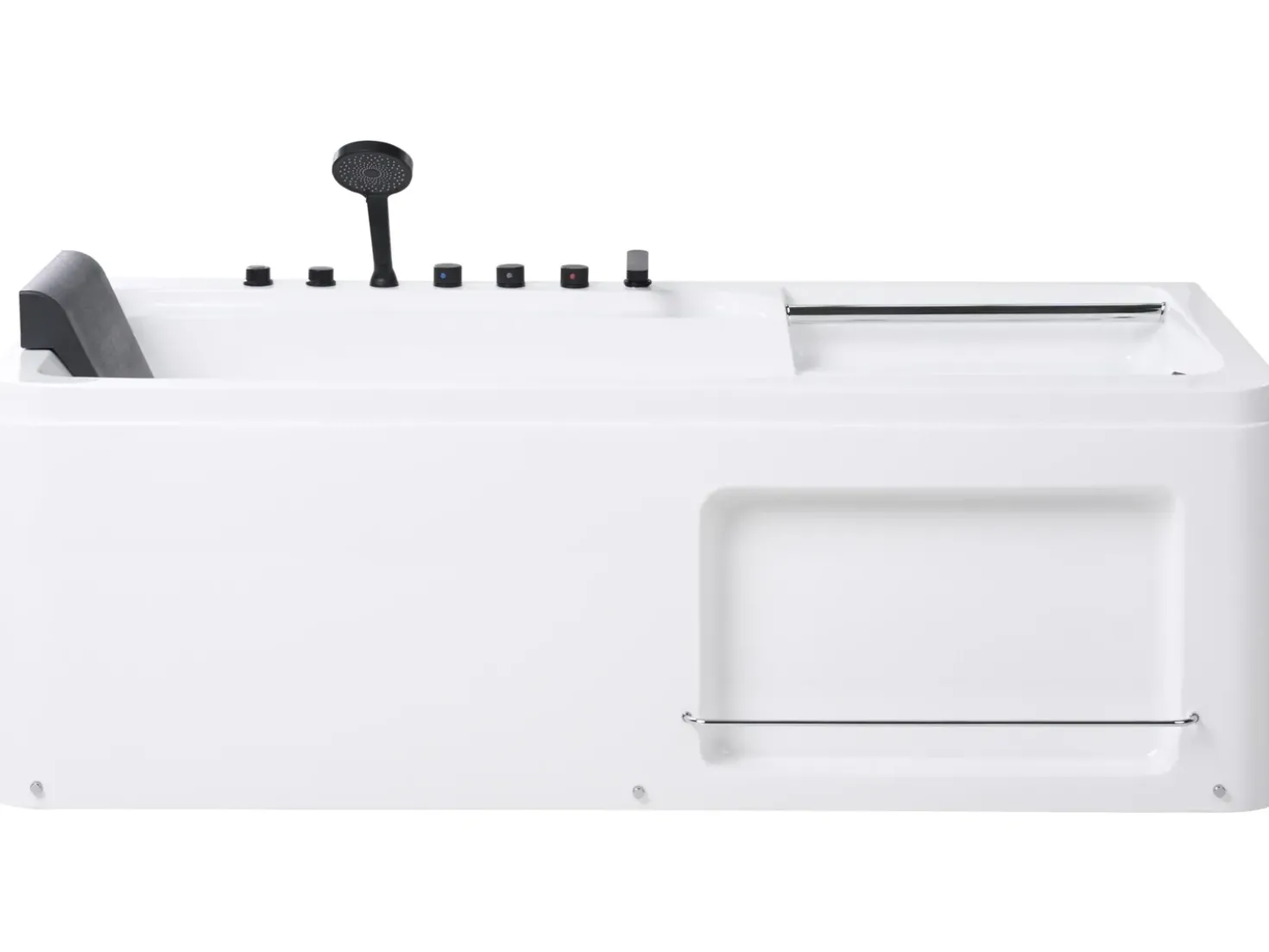 Vasca idromassaggio angolare CAMALU 180 x 86 cm Bianco