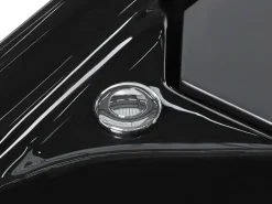Vasca idromassaggio angolare con LED CUYABENO 211 x 150 cm Nero