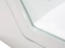 Vasca idromassaggio angolare con LED SAMANA 174 x 79 cm Bianco