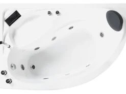 Vasca idromassaggio angolare con LED NEIVA Lato destro 150 x 100 cm Bianco