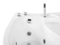 Vasca idromassaggio angolare con LED NEIVA Lato destro 150 x 100 cm Bianco
