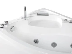 Vasca idromassaggio angolare con LED NEIVA Lato destro 150 x 100 cm Bianco