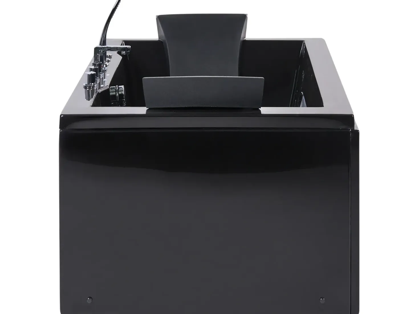 Vasca idromassaggio angolare con LED HAWES 180 x 90 cm Nero