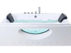 Vasca idromassaggio angolare con LED HAWES 180 x 90 cm Bianco