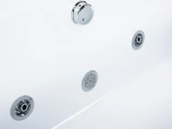 Vasca idromassaggio angolare con LED GALLEY 170 x 75 cm Bianco