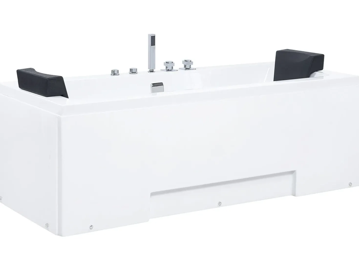 Vasca idromassaggio angolare con LED GALLEY 170 x 75 cm Bianco