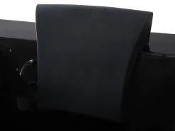Vasca idromassaggio angolare con LED VARADERO Lato destro 183 x 90 cm Nero