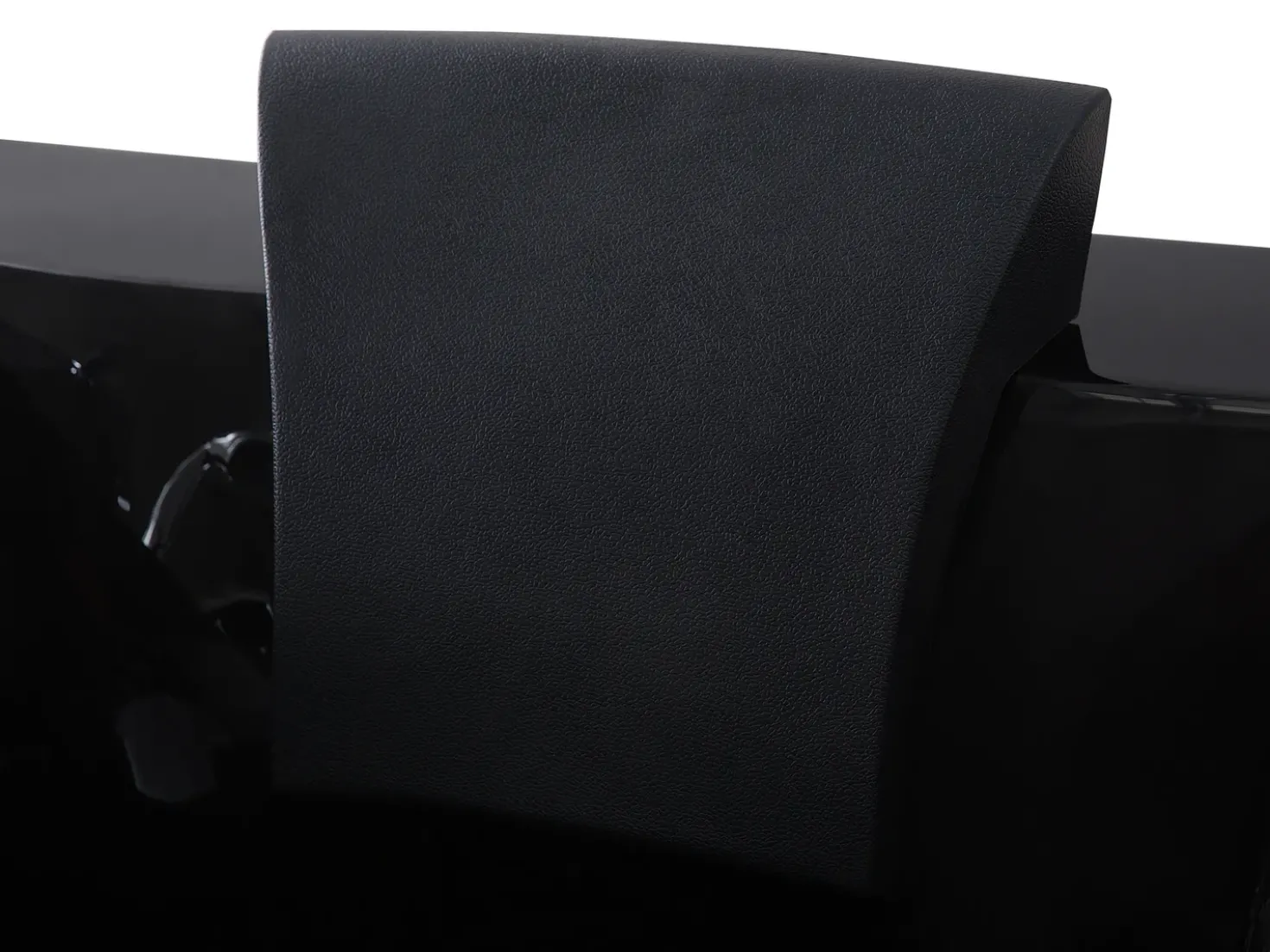 Vasca idromassaggio angolare con LED VARADERO Lato destro 183 x 90 cm Nero