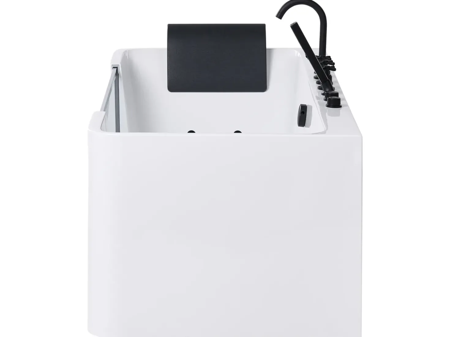 Vasca idromassaggio angolare CAHUITA 160 x 75 cm Bianco