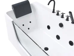 Vasca idromassaggio angolare CAHUITA 160 x 75 cm Bianco