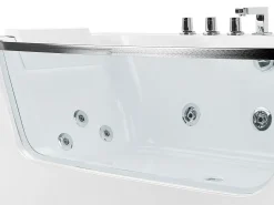Vasca idromassaggio angolare BARRANCA 170 x 85 cm Bianco