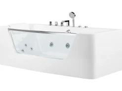 Vasca idromassaggio angolare BARRANCA 170 x 85 cm Bianco