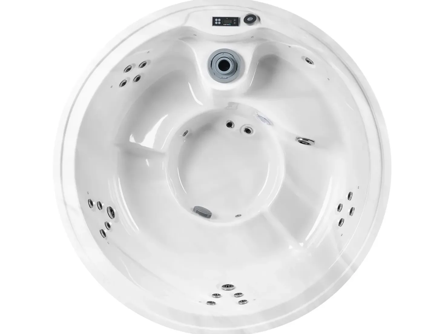 Vasca idromassaggio da esterno con LED MARFIL Grigio scuro