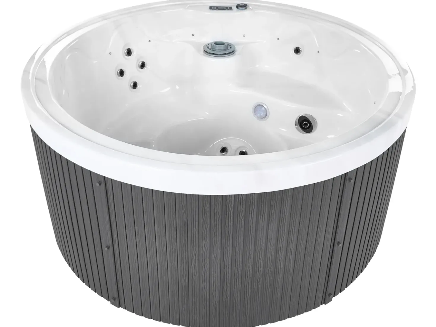 Vasca idromassaggio da esterno con LED MARFIL Grigio scuro