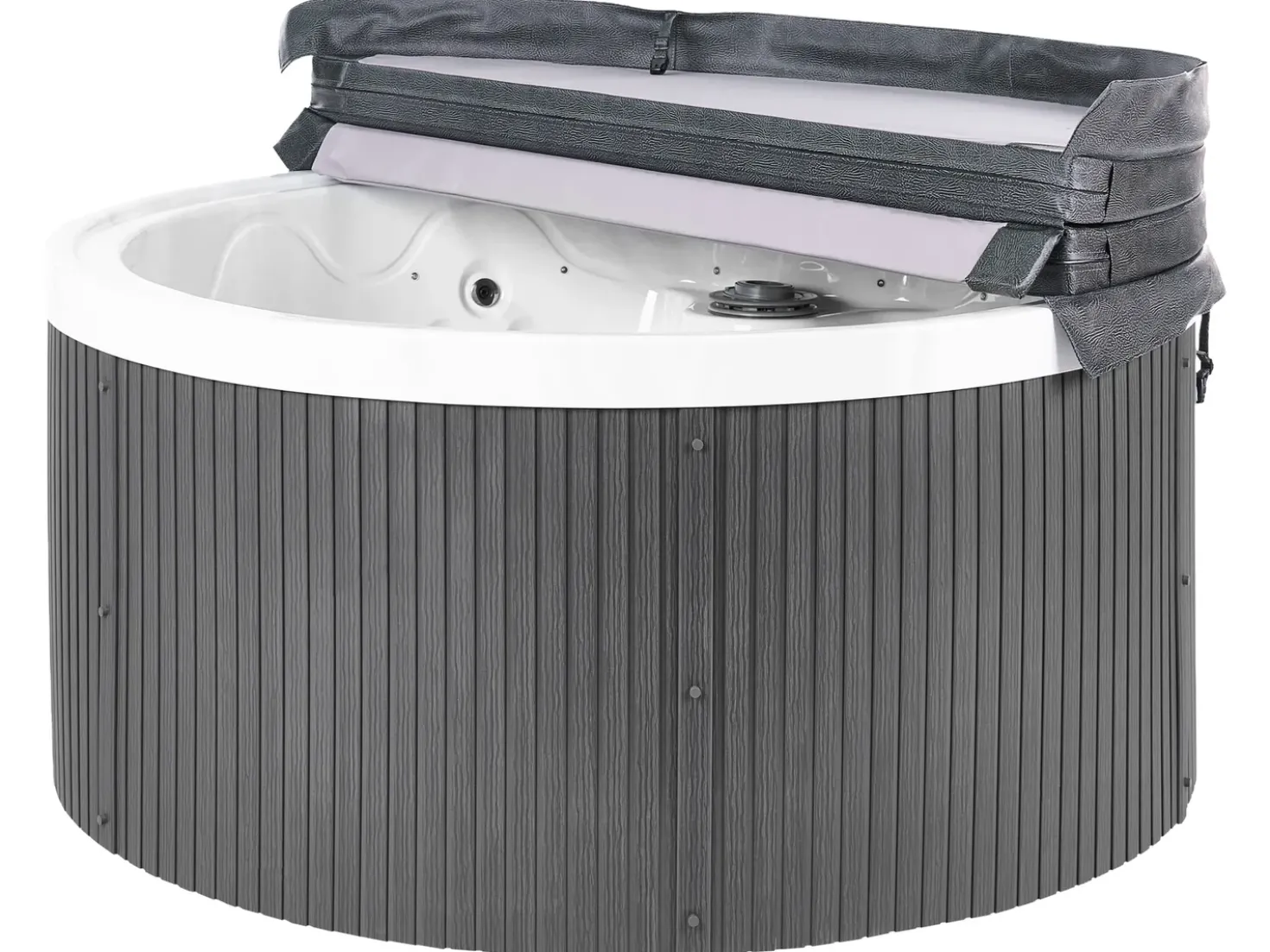 Vasca idromassaggio da esterno con LED MARFIL Grigio scuro