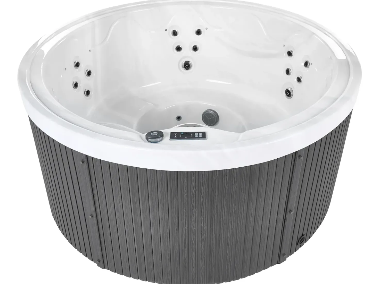 Vasca idromassaggio da esterno con LED MARFIL Grigio scuro