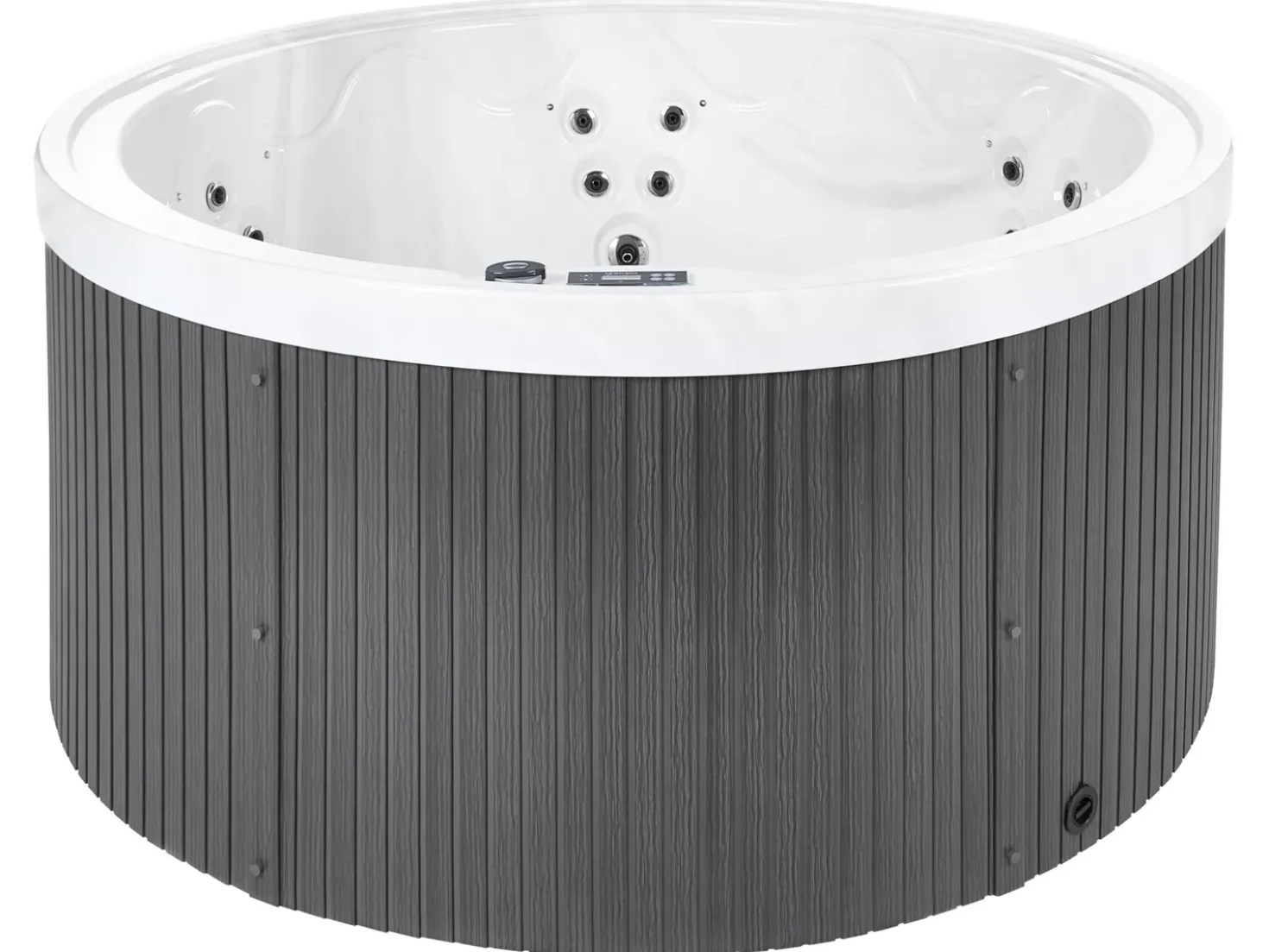 Vasca idromassaggio da esterno con LED MARFIL Grigio scuro