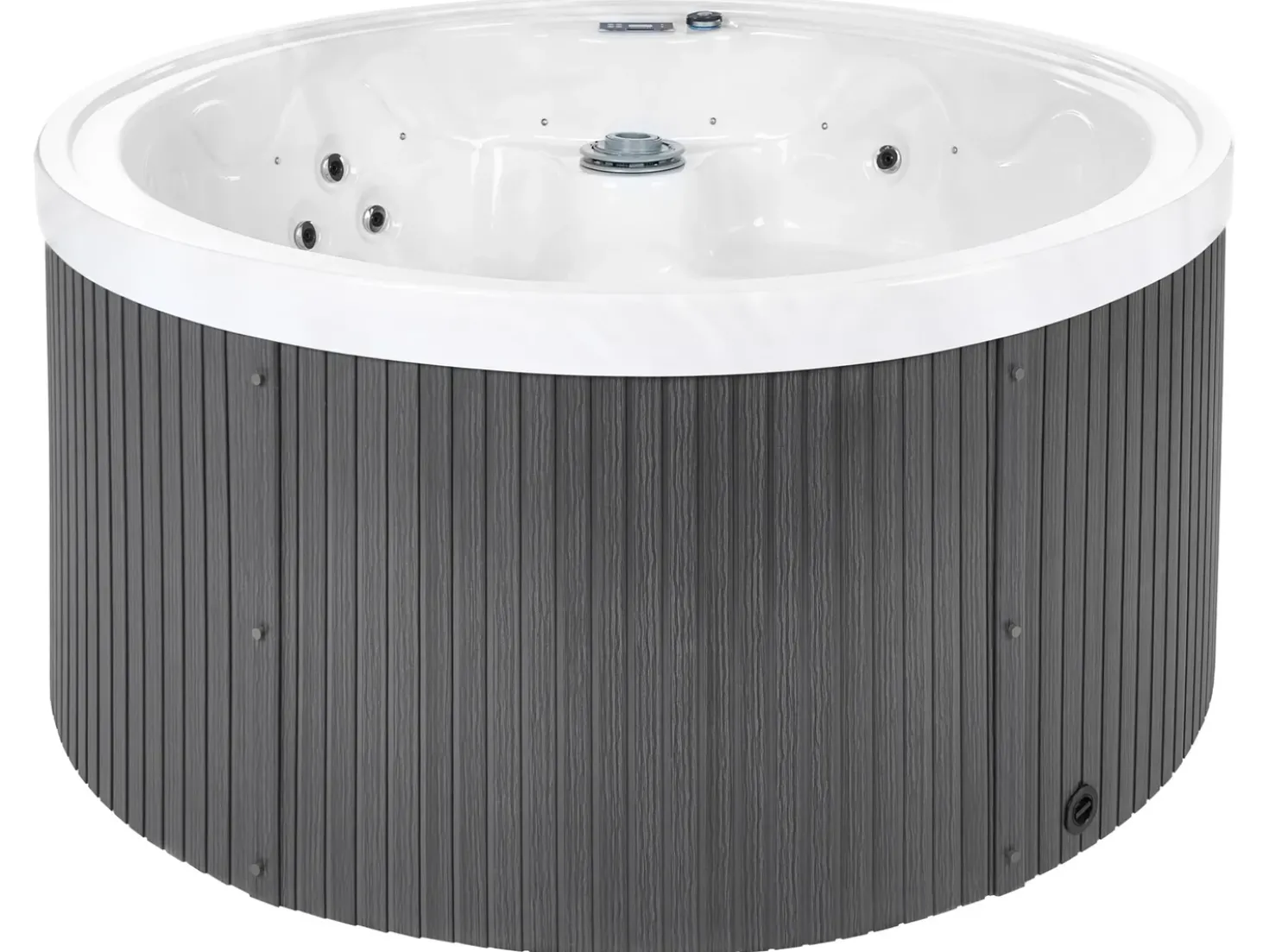 Vasca idromassaggio da esterno con LED MARFIL Grigio scuro