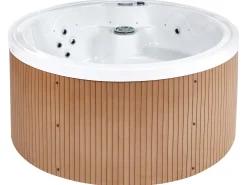 Vasca idromassaggio da esterno con LED MARFIL Marrone