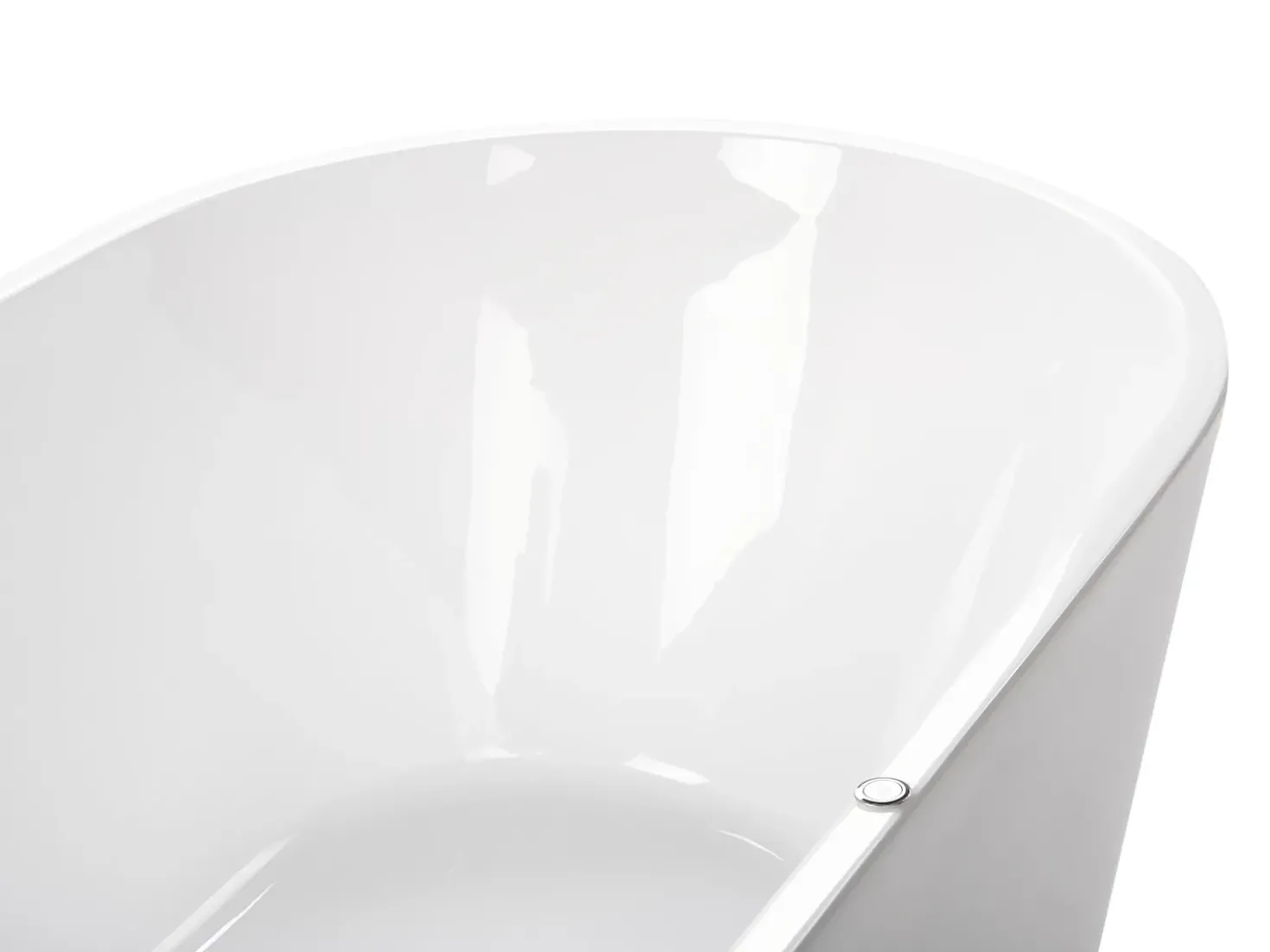 Vasca idromassaggio freestanding con LED HAVANA 170 x 80 cm Bianco