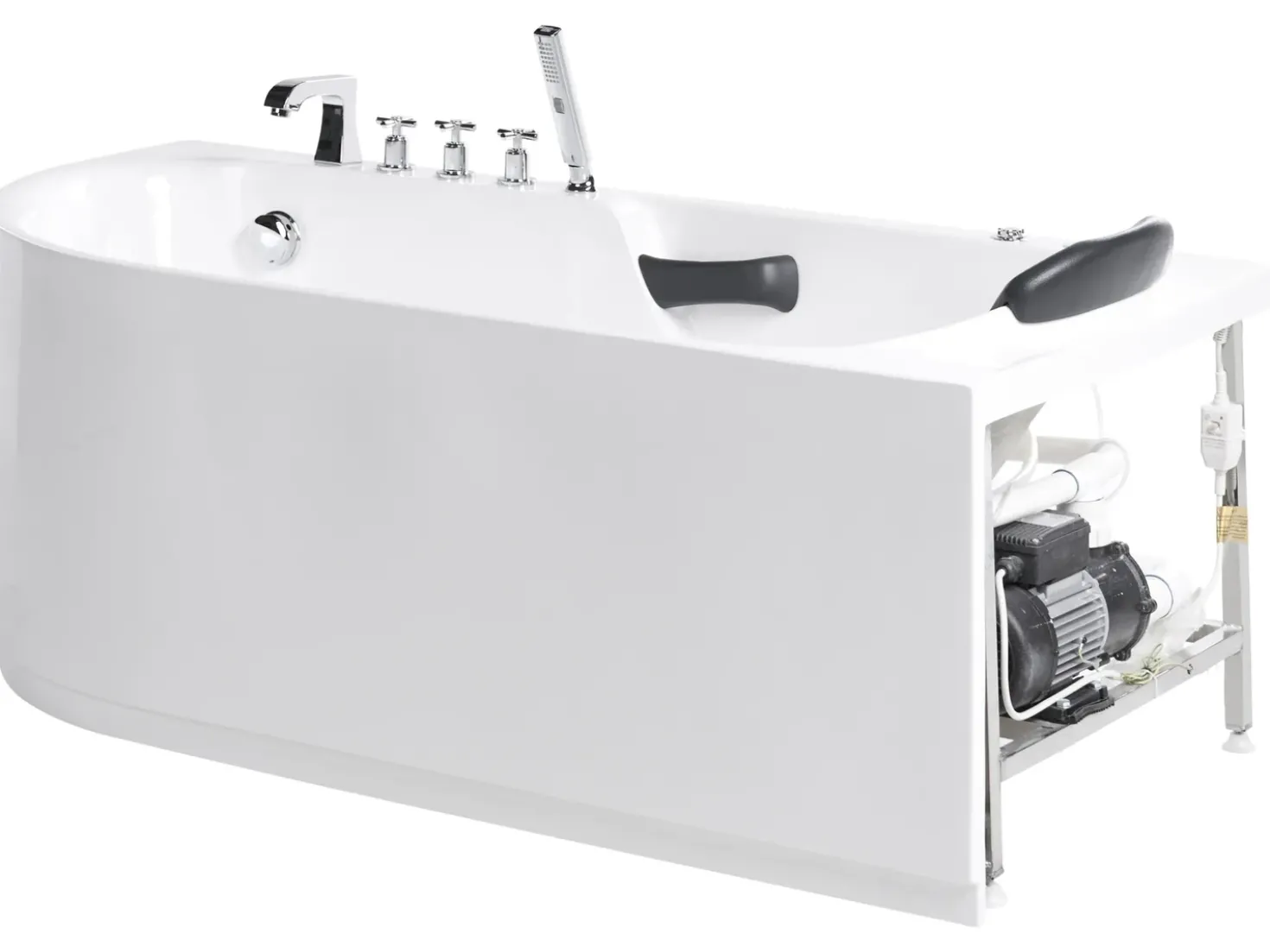 Vasca idromassaggio SAYULA Lato Sinistro 170 x 80 cm Bianco