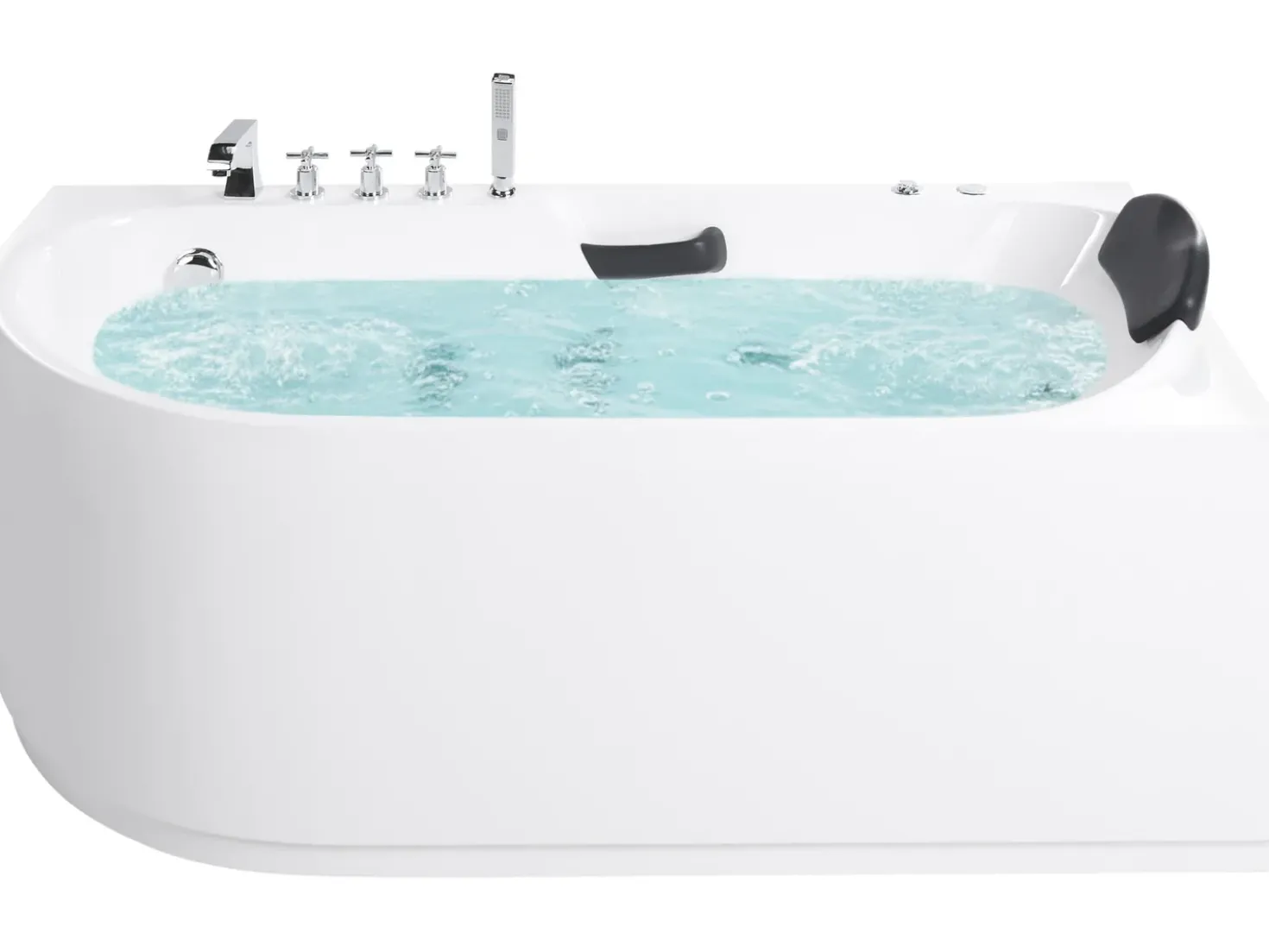 Vasca idromassaggio SAYULA Lato Sinistro 170 x 80 cm Bianco