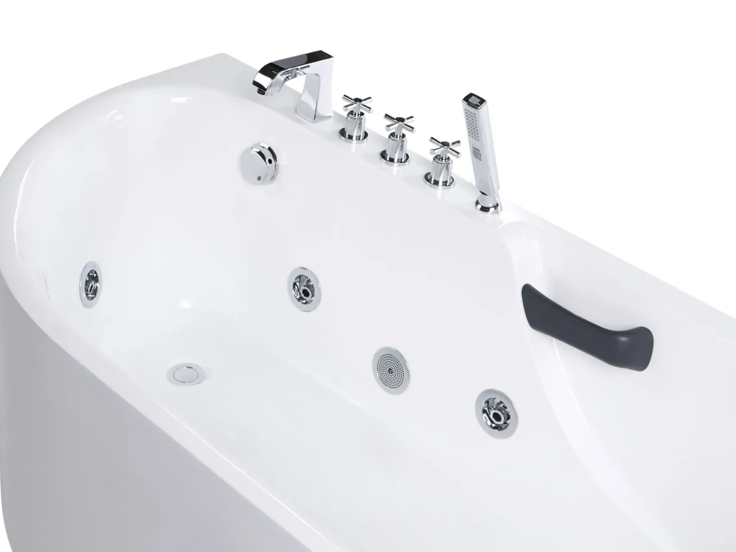 Vasca idromassaggio SAYULA Lato Sinistro 170 x 80 cm Bianco