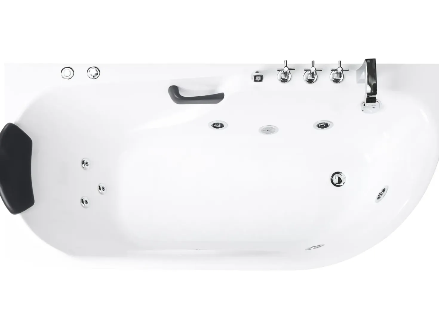 Vasca idromassaggio SAYULA Lato destro 170 x 80 cm Bianco
